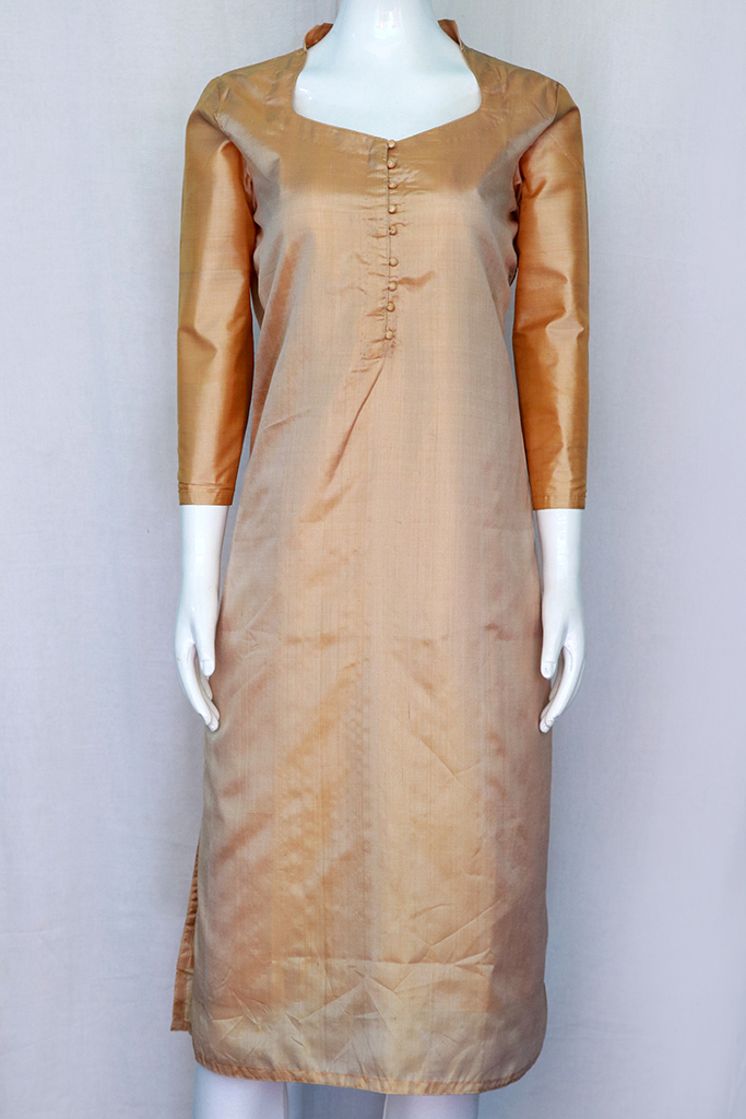 Silk Kurti, Size : M, XL, Pattern : Plain, Printed at Rs 500 / Piece in  Vadodara | Neelkanth Creation