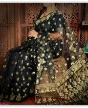Black Color Jamdani Saree
