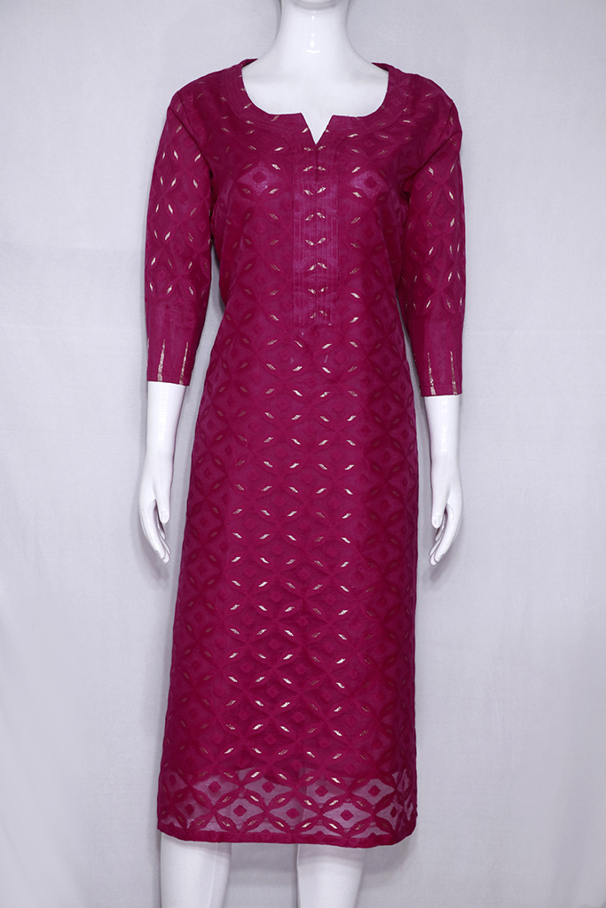 White Block Printed Kurtis Dress Red Imported Long Indo Western Kurtis –  Dailybuyys