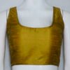 Mustard Color Raw Silk Blouse