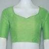 Pastel Green Color Raw Silk Blouse