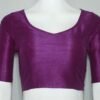 Purple Color Raw Silk Blouse
