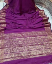 Magenta Color Benarasi Saree