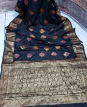 Black Color Silk Cotton Saree