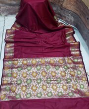 Magenta Color Muga Premium Saree