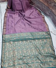 Mauve Color Semi Bomkai Saree