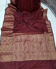 Maroon Color Silk Cotton Saree