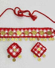Gamcha Printed Choker Necklace Set