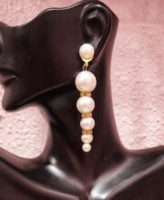 Pearl Ear-Ring with Stone
