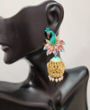 Gold Plated Multi Color Jhumka