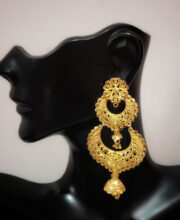 Gold Plated Jal Design Jhumka
