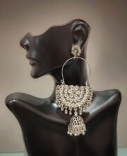 German Silver Kundan Jhumka