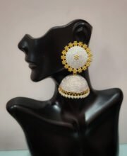 Alloy Metal Silver Golden Jhumka