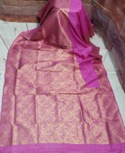 Pink Color Dola Silk Saree