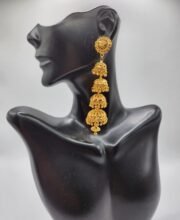 Long Gold Plated Jhumka