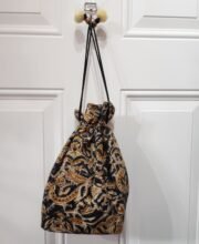 Black Multi Color Kalamkari Printed Batua