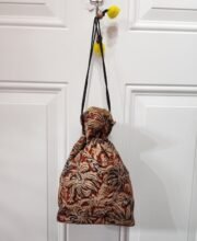 Brown Multi Color Kalamkari Printed Batua
