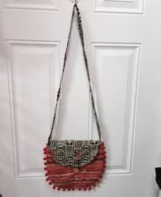 Multi Color Cross-Body Ajrakh Printed Bag