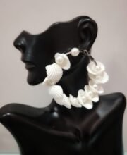 Shell Ear-Ring with Pearl Beads