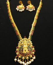 Gold Plated Kundan Necklace Set