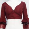 Dark Maroon Color Georgette Blouse