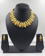 Gold Plated Meenakari Necklace Set