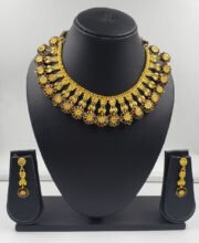 Gold Plated Meenakari Necklace Set