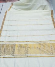 Off-White Color Kerala Cotton Saree