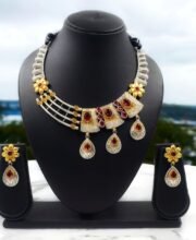 Dual Tone Necklace Set