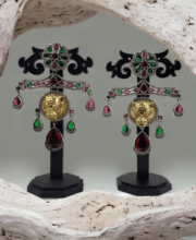 Dual Tone Silver Replica Ear-Ring