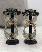 Dual Tone Silver Replica Ear-Ring