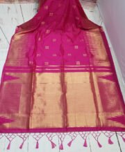Magenta Color Dola Silk Saree