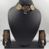 Black Color Hand Crafted Choker Necklace Set