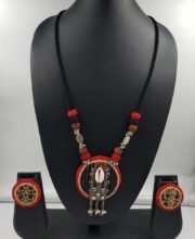 Yellow & White Color Handcrafted Necklace Set