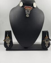 Multi Color Hand Crafted Jute Choker Necklace Set