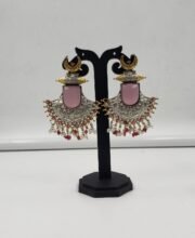 Dual Tone Silver Replica Ear-Ring