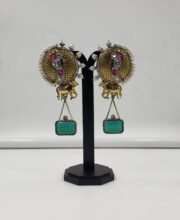 Dual Tone Silver Replica Ear-Ring