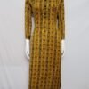 Yellow Color Modal Silk Ajrakh Printed Kurti