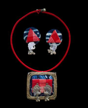 Hand Crafted Jute Choker Necklace Set