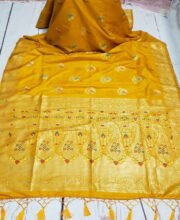 Yellow Color Soft Silk Saree
