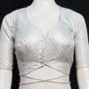 Silver Color Brocade Blouse