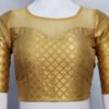 Golden Color Chanderi Silk With Georgette Blouse