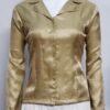 Antique Golden Color Brocade Jacket Blouse