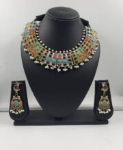 Dual Tone Necklace Set