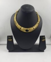 Silver Replica Rajwadi Polish Necklace Set