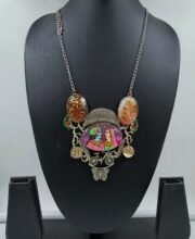 Silver Replica Hand Painted Neckpiece