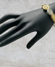 Dual Tone Stone Bracelate