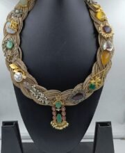 Jute NeckPiece With Stone