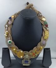 Jute NeckPiece With Stone
