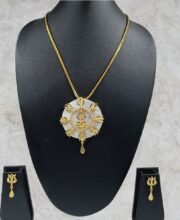 Gold Finish Necklace Set
